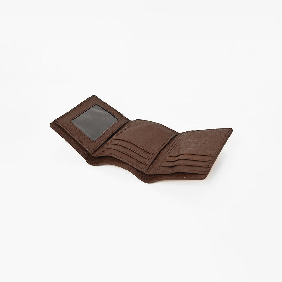 BAR H EQUINE Rodeo Floral Bifold & Trifold Wallet For Men Women HairOn Genuine Leather Brown