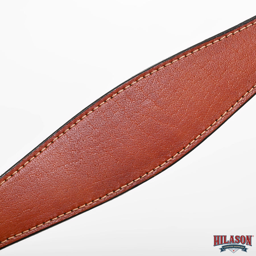 HILASON Western Horse Headstall Breast Collar Set American Leather Plain Mahogany | For Horses