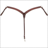 Weaver Working Cowboy Contoured Horse Harness Leather Breast Collar Chestnut
