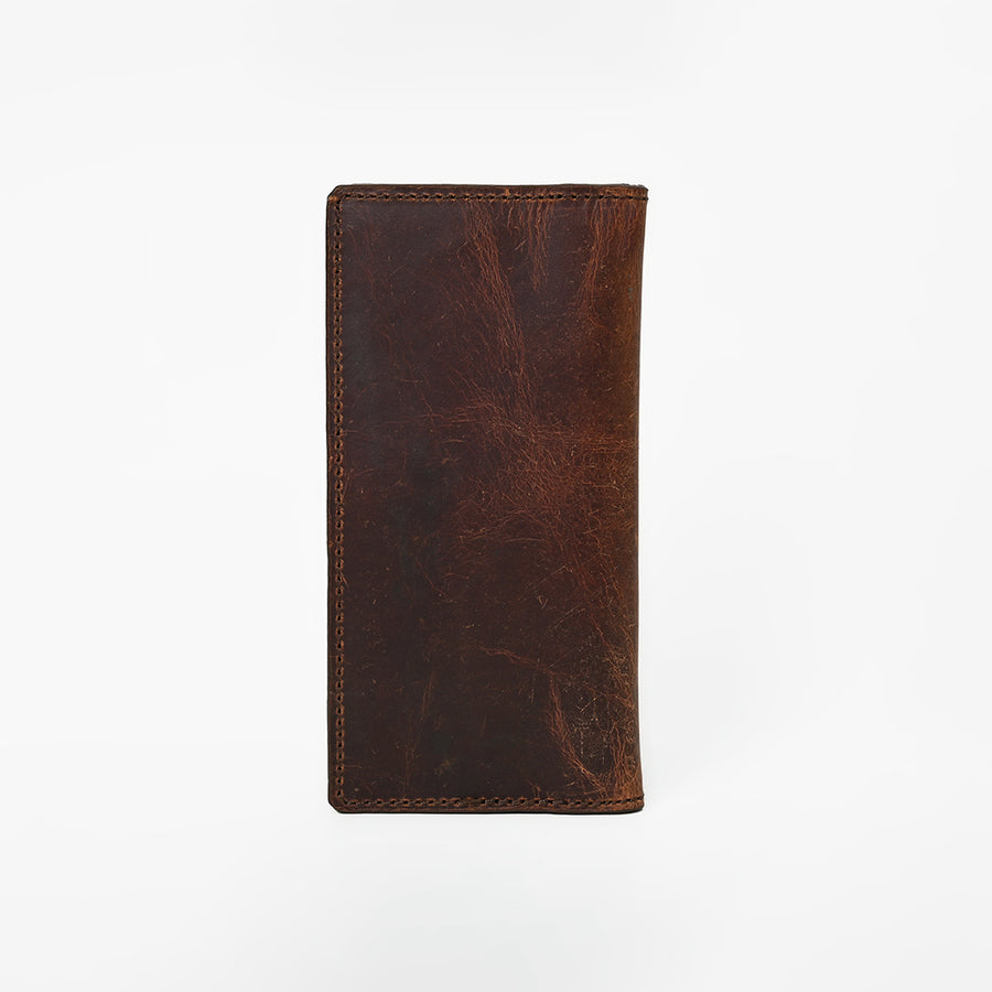 BAR H EQUINE Western Floral Rodeo Bifold Men Women Genuine American Leather Wallet