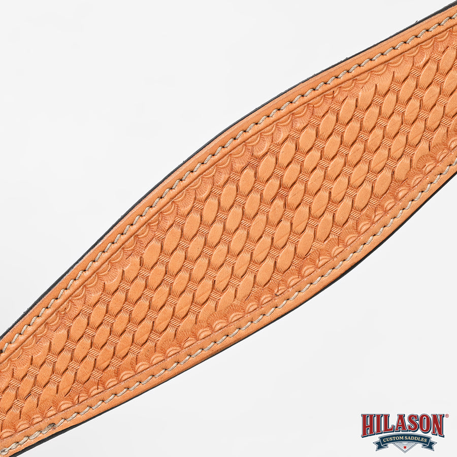 Hilason Western American Leather Horse Breast Collar - Basketweave Tack