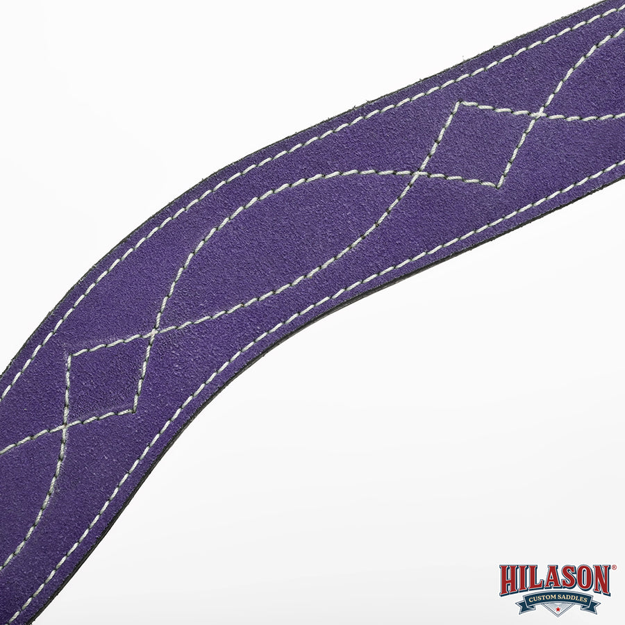 Hilason Leather Western Horse Breast Collar Headstall Set purple