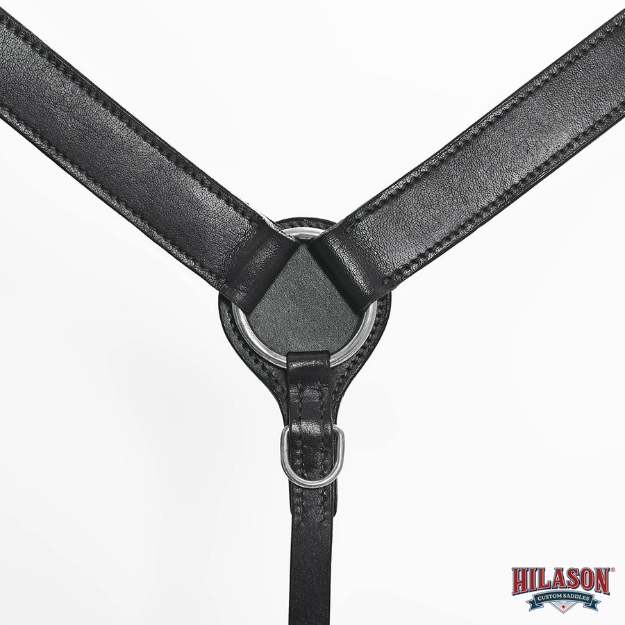 HILASON Western Leather Horse Breast Collar for Riding & Training, Adjustable Premium Leather Tack with Durable Hardware