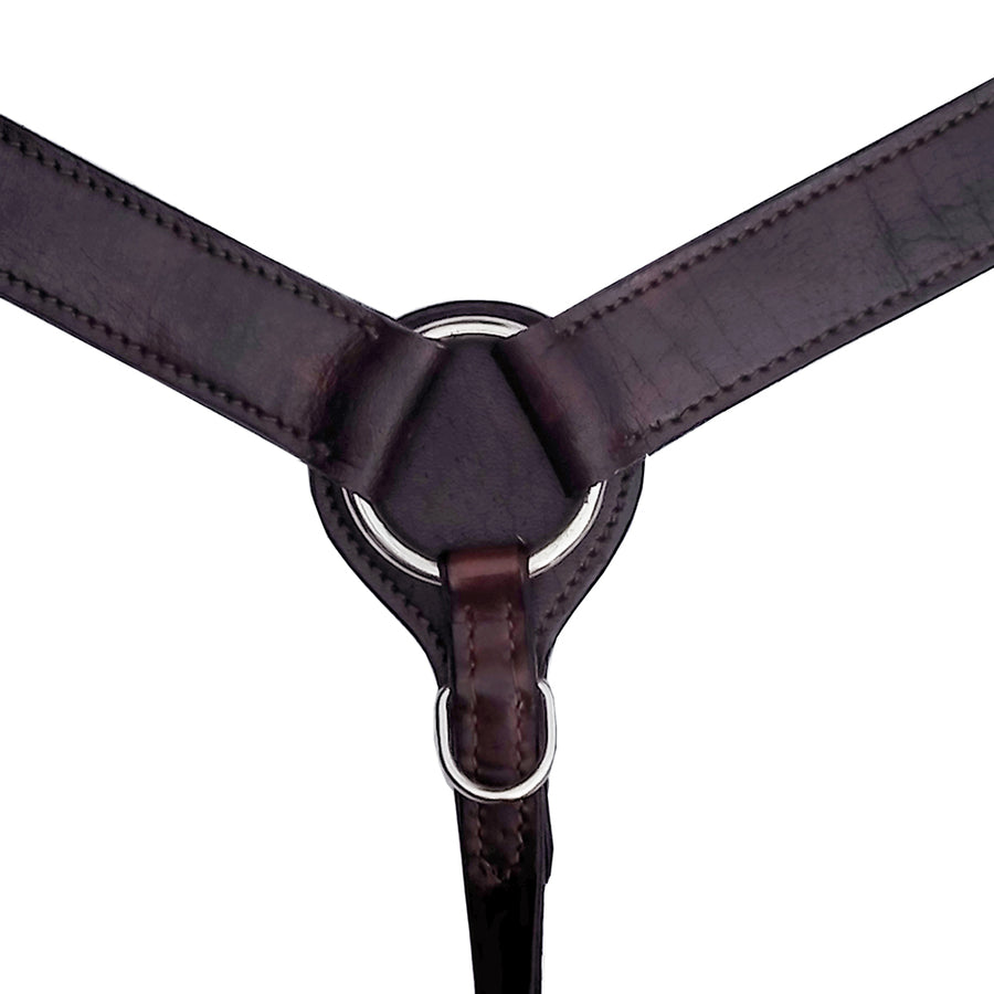 HILASON Western Leather Horse Breast Collar for Riding & Training, Adjustable Premium Leather Tack with Durable Hardware