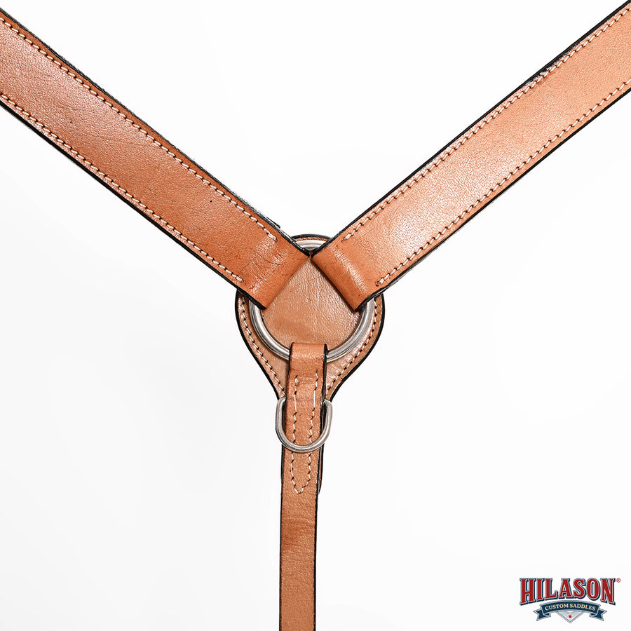 HILASON Western Leather Horse Breast Collar for Riding & Training, Adjustable Premium Leather Tack with Durable Hardware