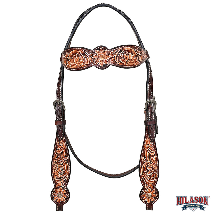 Hilason Western Horse Headstall Breast Collar Tack American Leather