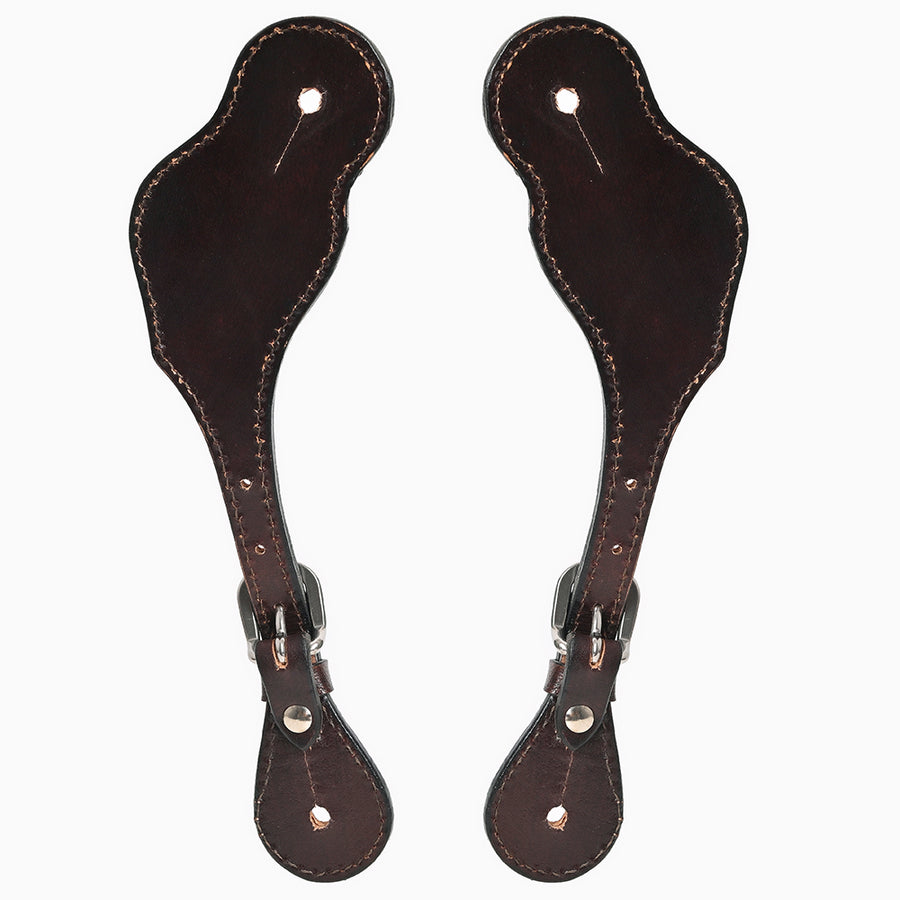 Bar H Equine Leather Spurs Straps for Adults Western Womens Spur Horse Riding Barrel Racing Show and Rodeo Strap Adult Women