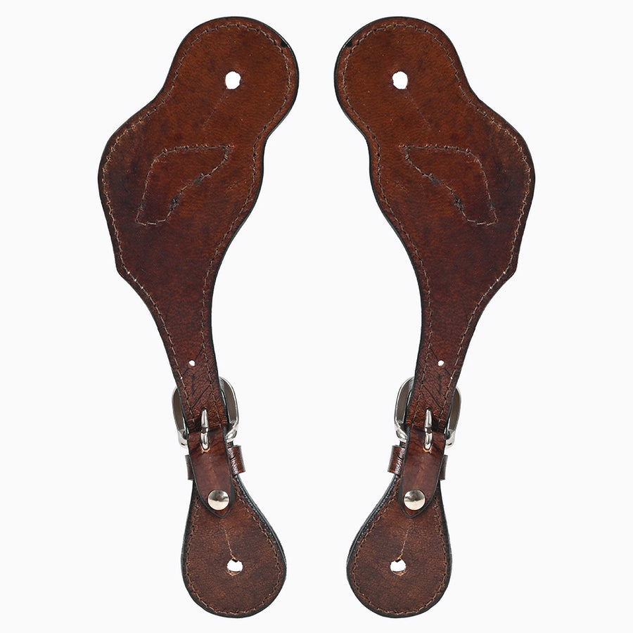 Bar H Equine Leather Spurs Straps for Adults Western Womens Spur Horse Riding Barrel Racing Show and Rodeo Strap Adult Women
