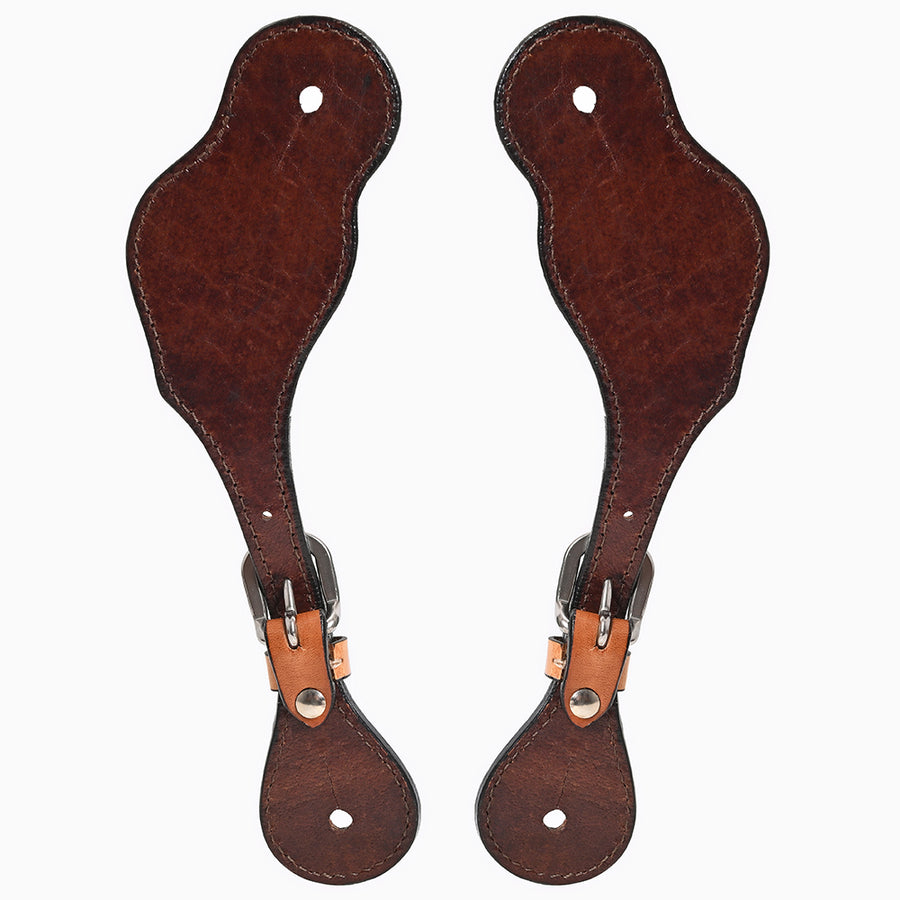 Bar H Equine Leather Spurs Straps for Adults Western Womens Spur Horse Riding Barrel Racing Show and Rodeo Strap Adult Women