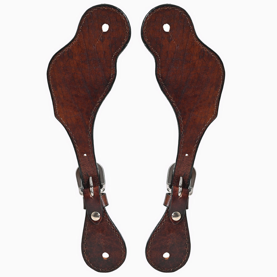 Bar H Equine Leather Spurs Straps for Adults Western Womens Spur Horse Riding Barrel Racing Show and Rodeo Strap Adult Women