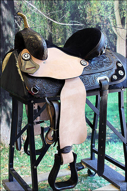Hilason Western Horse Treeless Trail Barrel American Leather Saddle