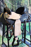 HILASON Western Horse Treeless Trail Barrel American Leather Saddle | Horse Saddle | Western Saddle | Leather Saddle | Treeless Saddle | Barrel Saddle | Saddle for Horses