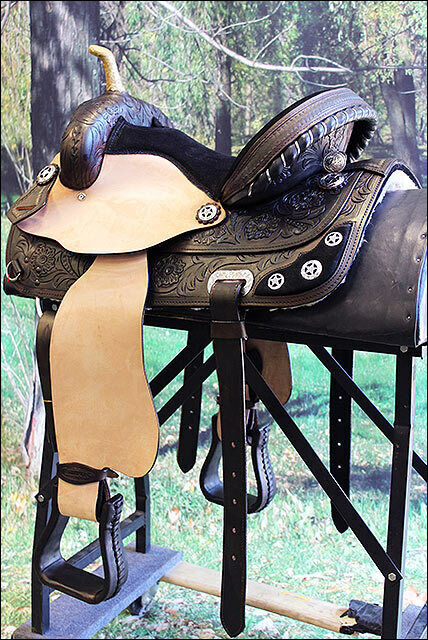 Hilason Western Horse Treeless Trail Barrel American Leather Saddle