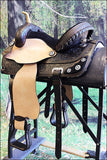 Hilason Western Horse Treeless Trail Barrel American Leather Saddle