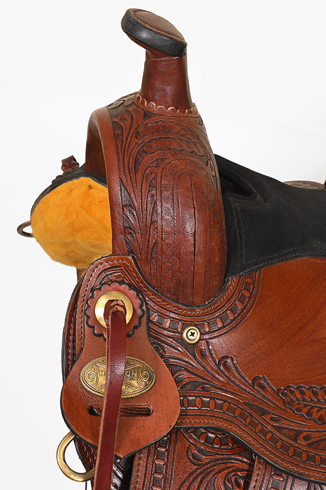 Hilason Western Kids MIniature Pony Saddle Leather Trail Tack Set