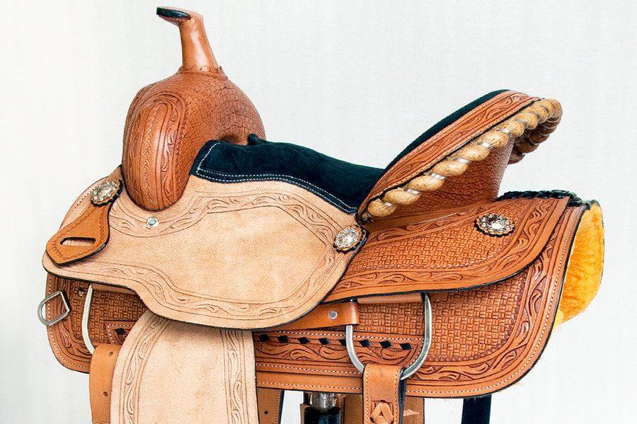 Western Horse Saddle Leather Trail Pleasure Great American Tack Set