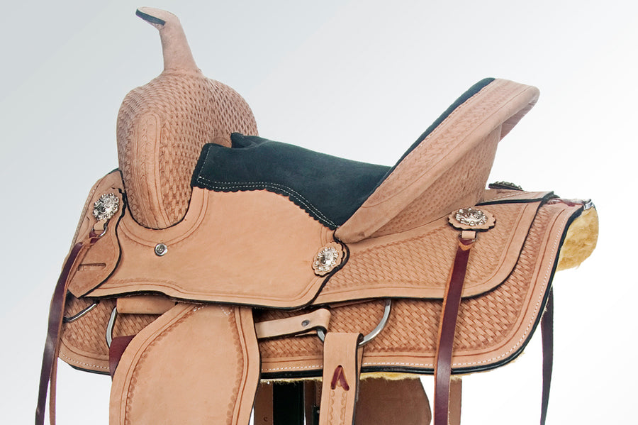 13 In Western Horse Saddle Barrel Racing Trail Child Youth Leather Tack