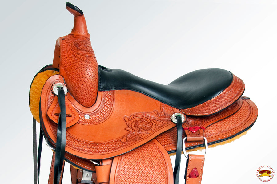 Western American Leather Horse Saddle Gaited Trail Endurance Hilason