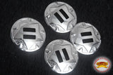 1-1/4" Horse Western Tack Nickel Plated Stamped Slotted Concho 8 Pcs.
