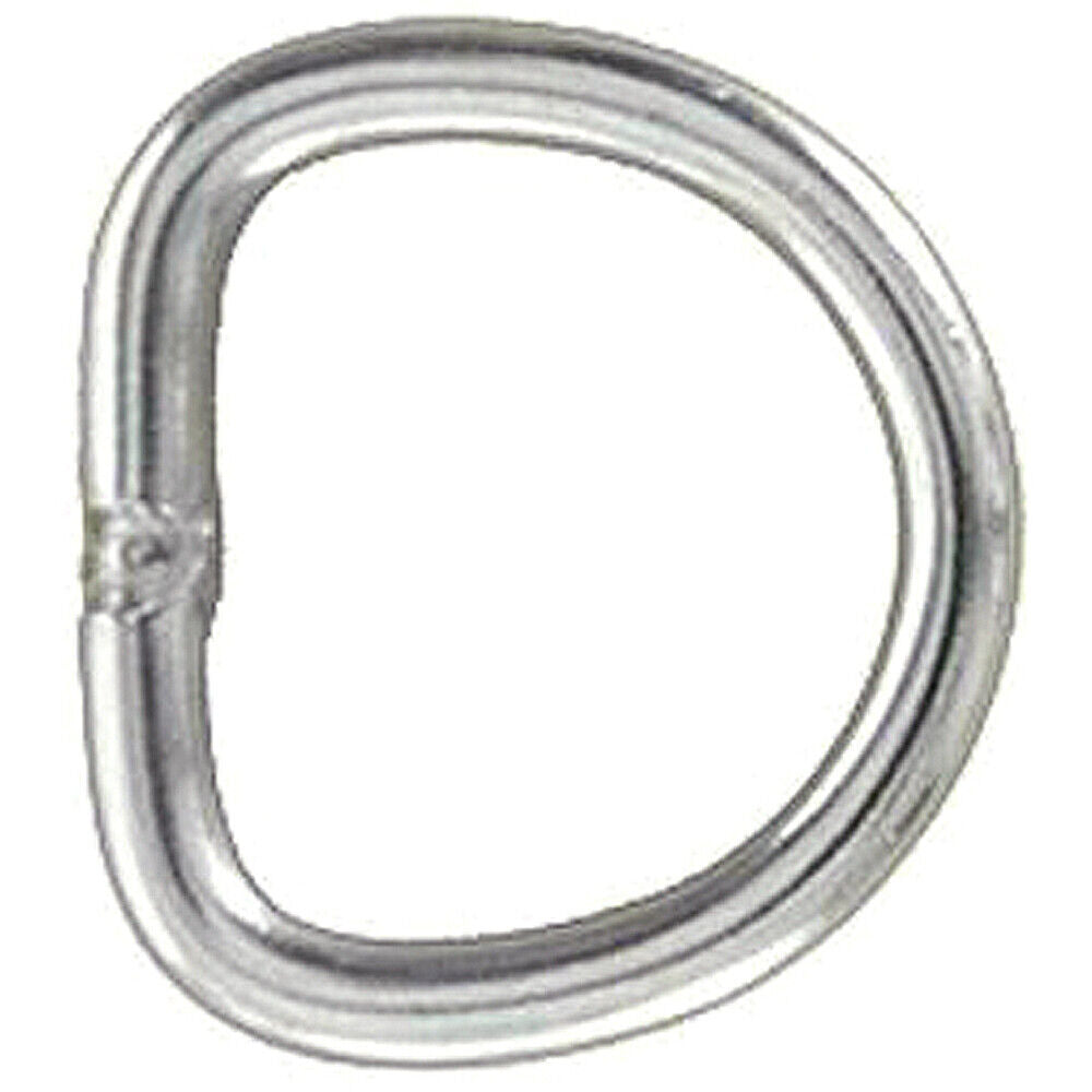 1-3/4" Hilason Horse Western Saddle Nickel Plated Steel Wire Welded Dee Ring