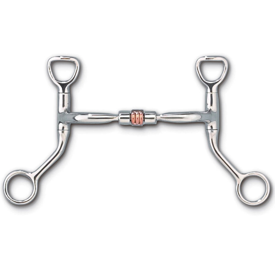 Myler Hbt Shank With Sweet Iron Comfort H. Snaffle Copper Roller Mb 03 by Hilason – Cowboy and equestrian accessories