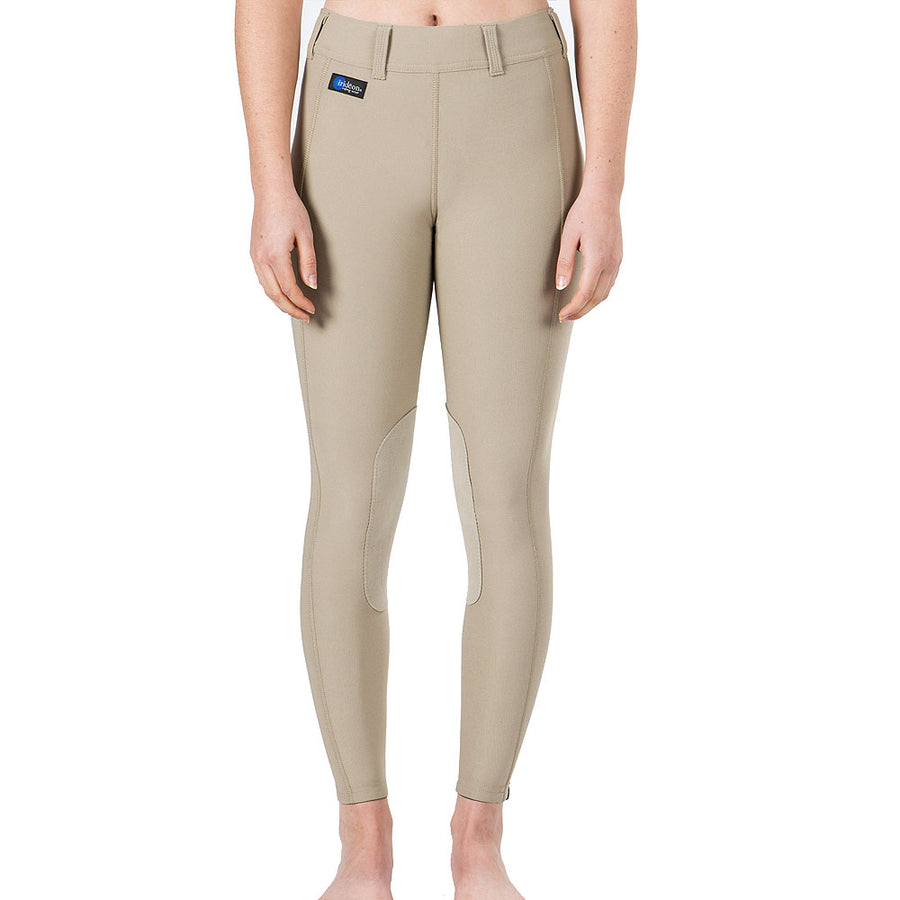 X large Irideon Elasticized Ankles Horse Riding Issential Tights Tan - Uhorse