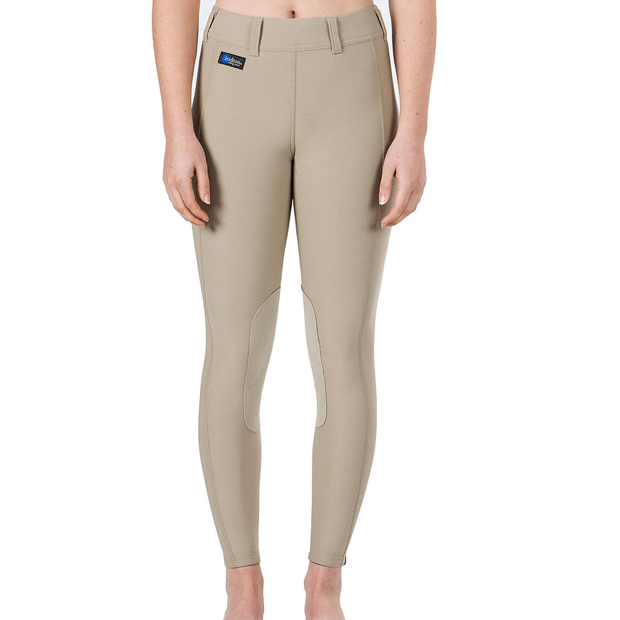 Large Irideon Kids Issential Stretch Breathable Horse Riding Tight Classic Tan