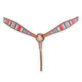 Hilason W. H. Breast Collar American Leather Tan Serape Print – by Hilason – Cowboy and equestrian accessories