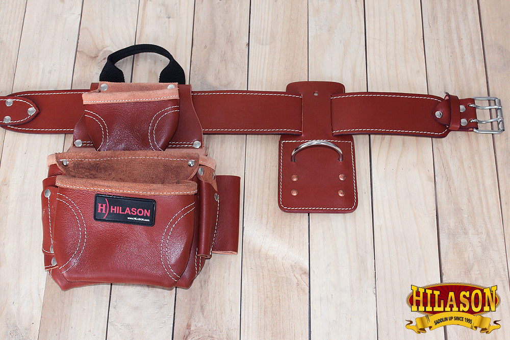 HILASON Leather Carpenter, Farmers And Electrician Tool Bag Pouch