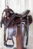 16 In HILASON Western Horse Saddle American Leather Flex Tree Trail & Pleasure Tack