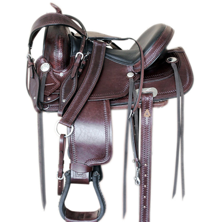 16 In W. H. Saddle American Leather Flex Tree Trail & Pleasure Tk. – by Hilason – Cowboy and equestrian accessories