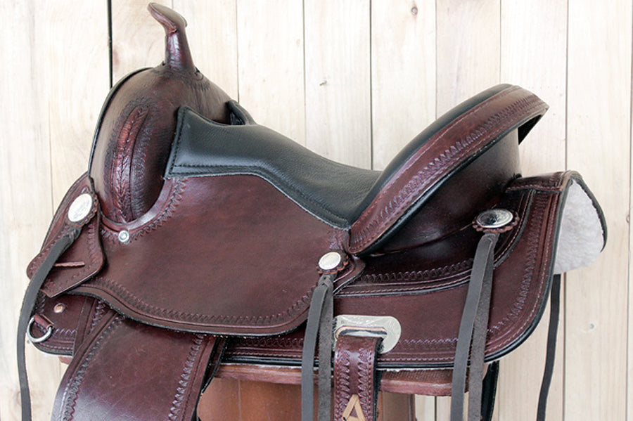 16 In Western Horse Saddle American Leather Flex Tree Trail & Pleasure Tack