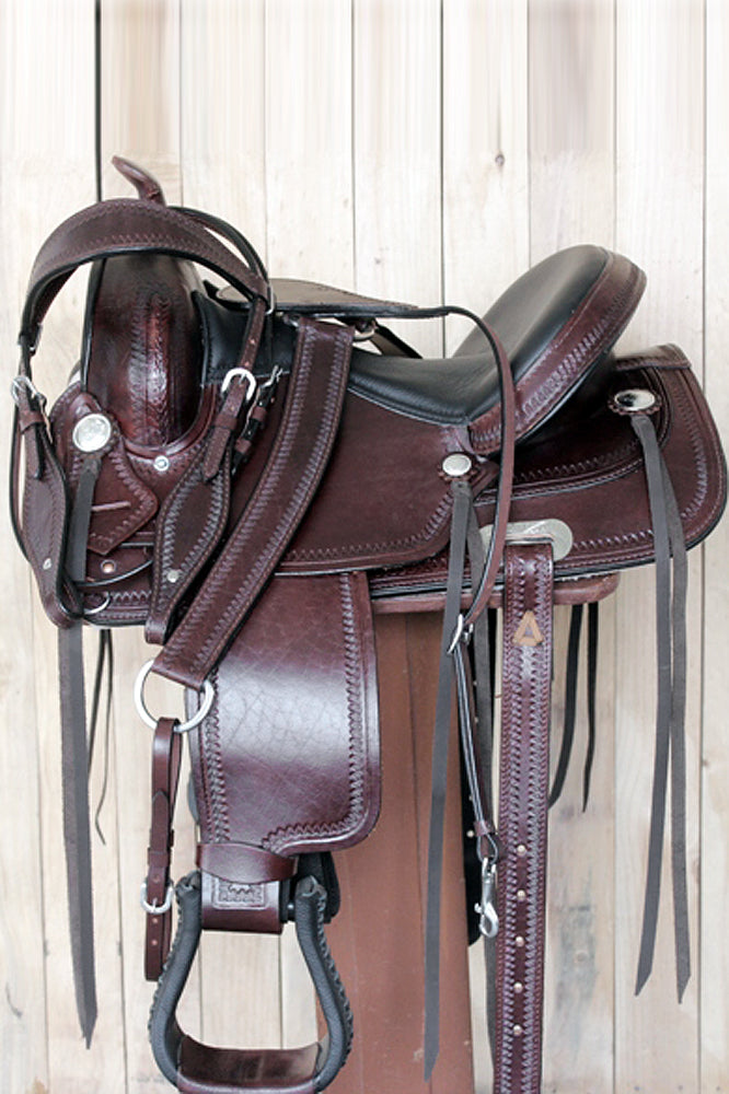 16 In Western Horse Saddle American Leather Flex Tree Trail & Pleasure Tack