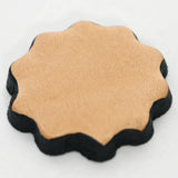 Hilason Plain Scalloped Leather Rosette Concho Saddle Tack Tan 1-1/4 "