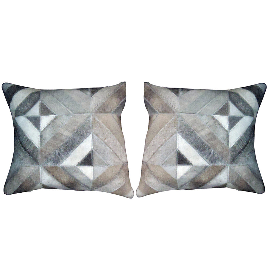 Hilason Pl503-F Cowhide Leather Hair-On Patchwork Cushion Pillow Cover - Uhorse