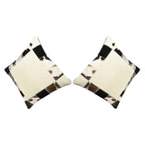Hilason Cowhide Leather Hair-On Patchwork Cushion Pillow Cover – by Hilason – Cowboy and equestrian accessories