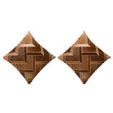Hilason Set Of 2 Cowhide Leather Hair-On Patchwork Cushion Pillow by Hilason – Cowboy and equestrian accessories