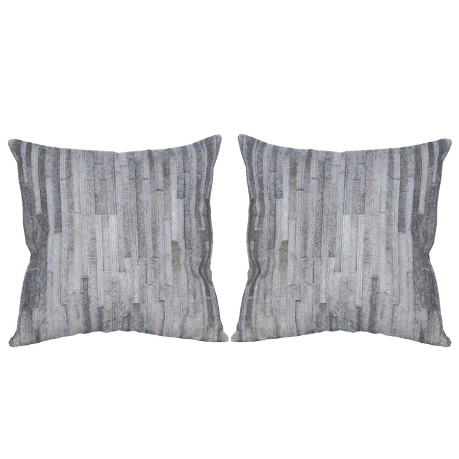 Hilason Cowhide Leather Hair-On Patchwork Cushion Pillow Cover - Uhorse