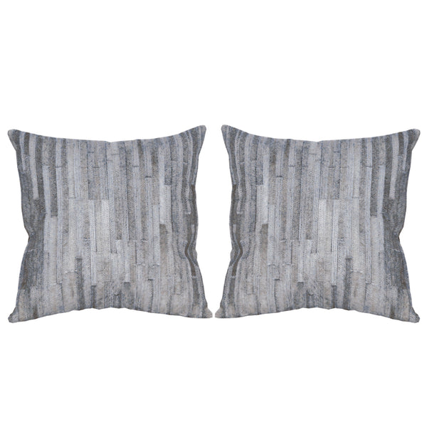 Hilason Cowhide Leather Hair-On Patchwork Cushion Pillow Cover – by Hilason – Cowboy and equestrian accessories