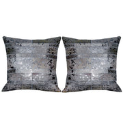 Hilason Cowhide Leather Hair-On Patchwork Cushion Pillow Cover