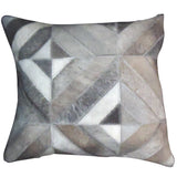 Hilason Pl503-F Cowhide Leather Hair-On Patchwork Cushion Pillow Cover
