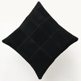 Hilason Cowhide Leather Hair-On Patchwork Cushion Pillow Cover