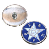 Screw Back Concho Nickel Enamel Square Compasses Saddle Horse