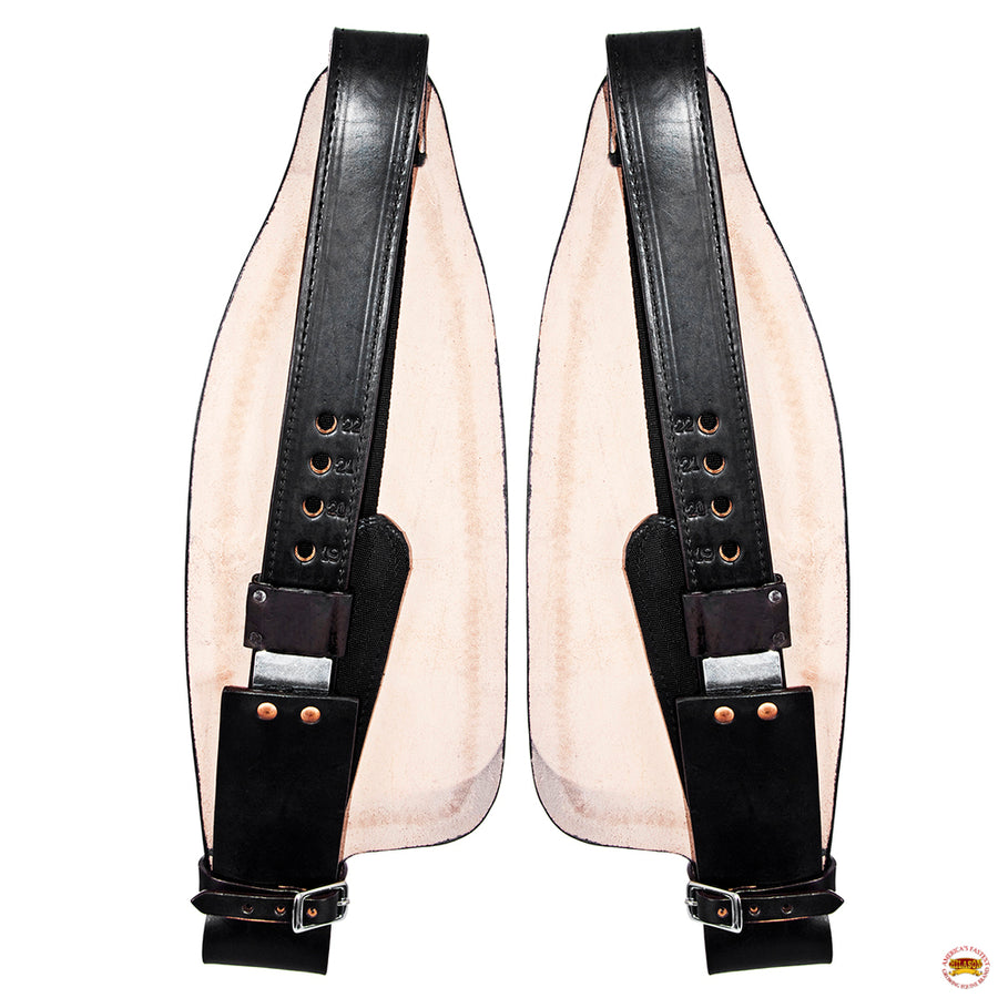 HILASON Leather Saddle Replacement Fender Pair with Hobble Straps Adult Saddles Fenders for Horse
