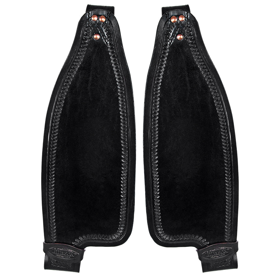 HILASON Leather Saddle Replacement Fender Pair with Hobble Straps Adult Saddles Fenders for Horse