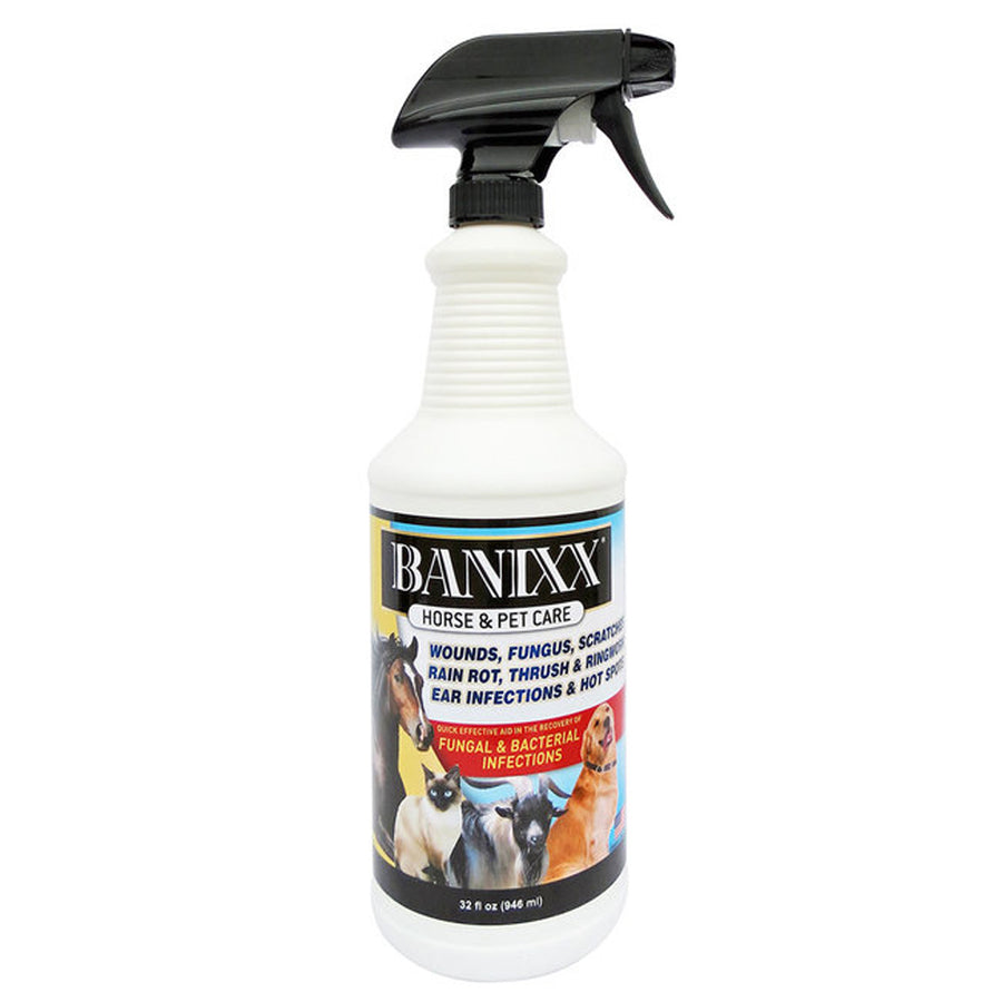 Banixx H. Infection Wound & Hoof Care Multi Use Spray 32 Oz by Hilason – Cowboy and equestrian accessories