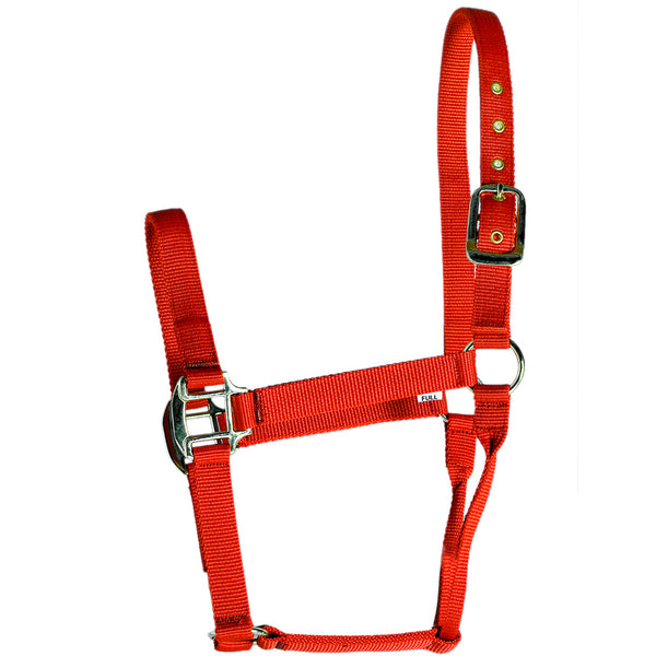 Hilason Western Horse Nylon Rolled Throat Strap Halter - Uhorse