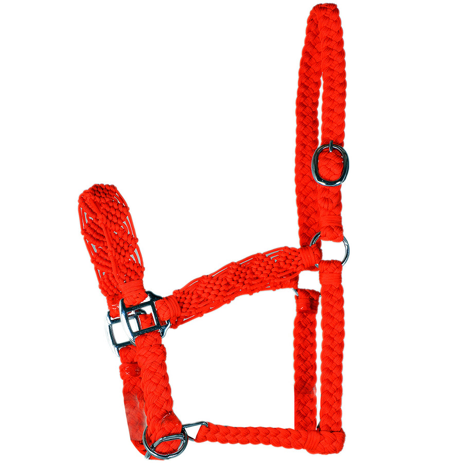 Hilason W. H. Premium Flat Braided Paracord Halter by Hilason – Cowboy and equestrian accessories
