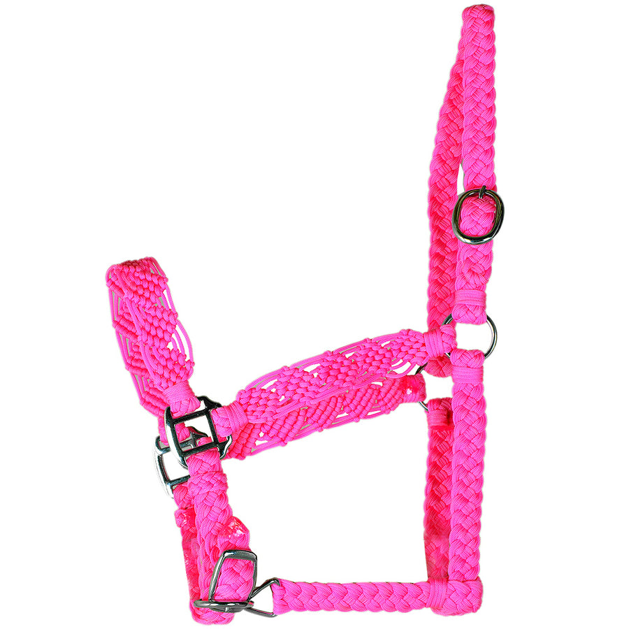 Hilason W. H. Premium Flat Braided Paracord Halter by Hilason – Cowboy and equestrian accessories