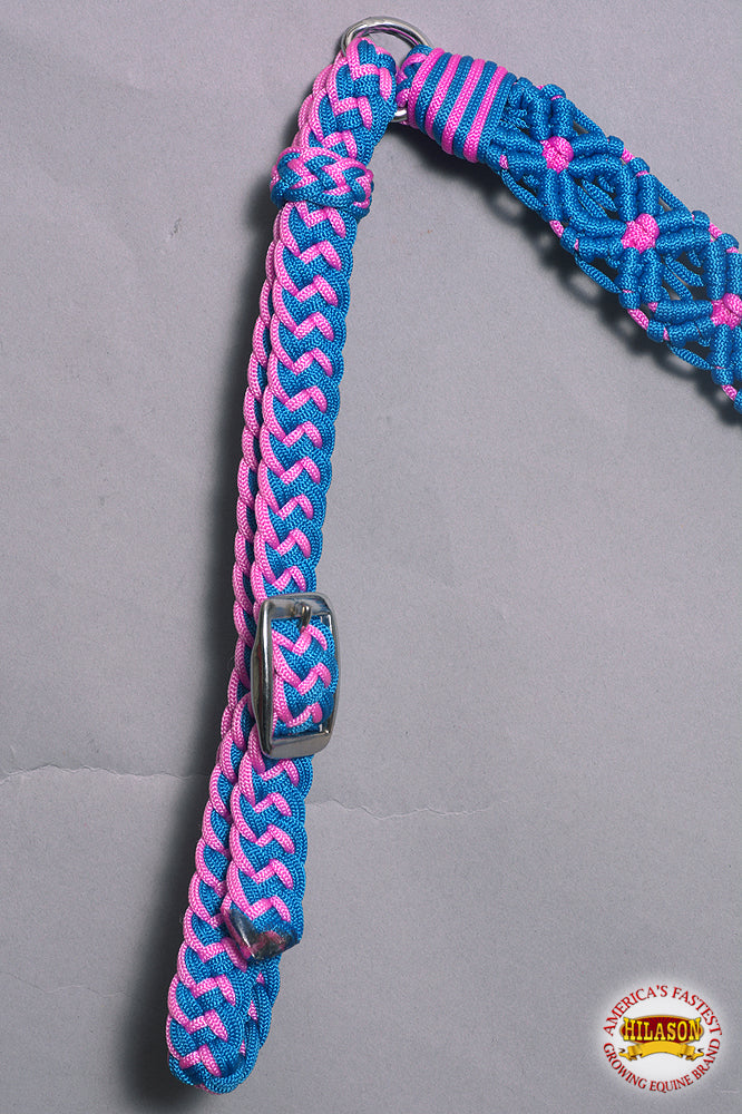 Hilason Horse Woven Breast Collar Flat Braided Paracord